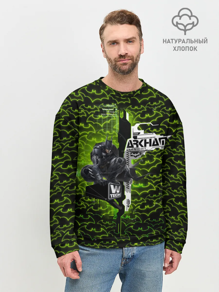 Мужской свитшот базовый / Batman: Arkham Knight