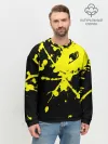 Мужской свитшот базовый / Хвост Феи желтые брызги