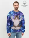 Мужской свитшот базовый / Грозовой Котик