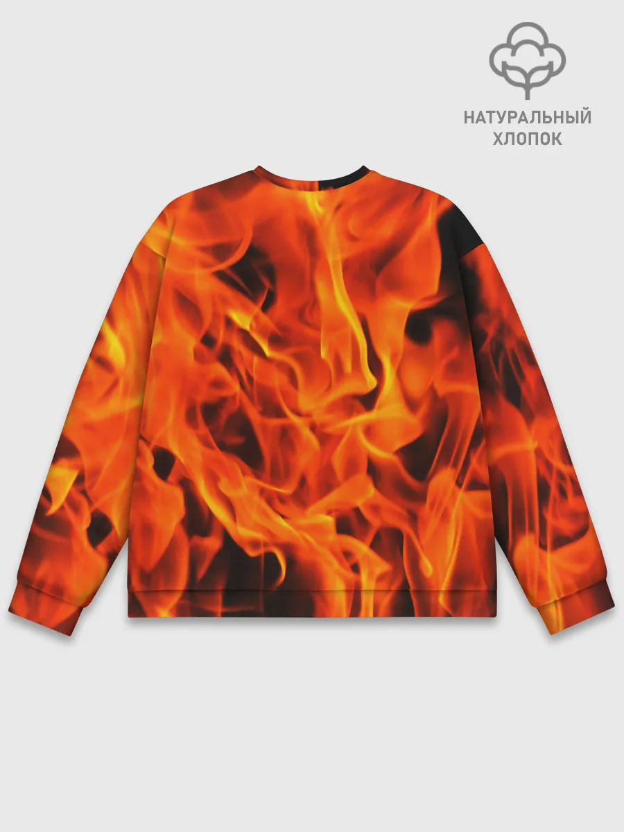Мужской свитшот базовый / ОГОНЬ