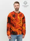 Мужской свитшот базовый / ОГОНЬ