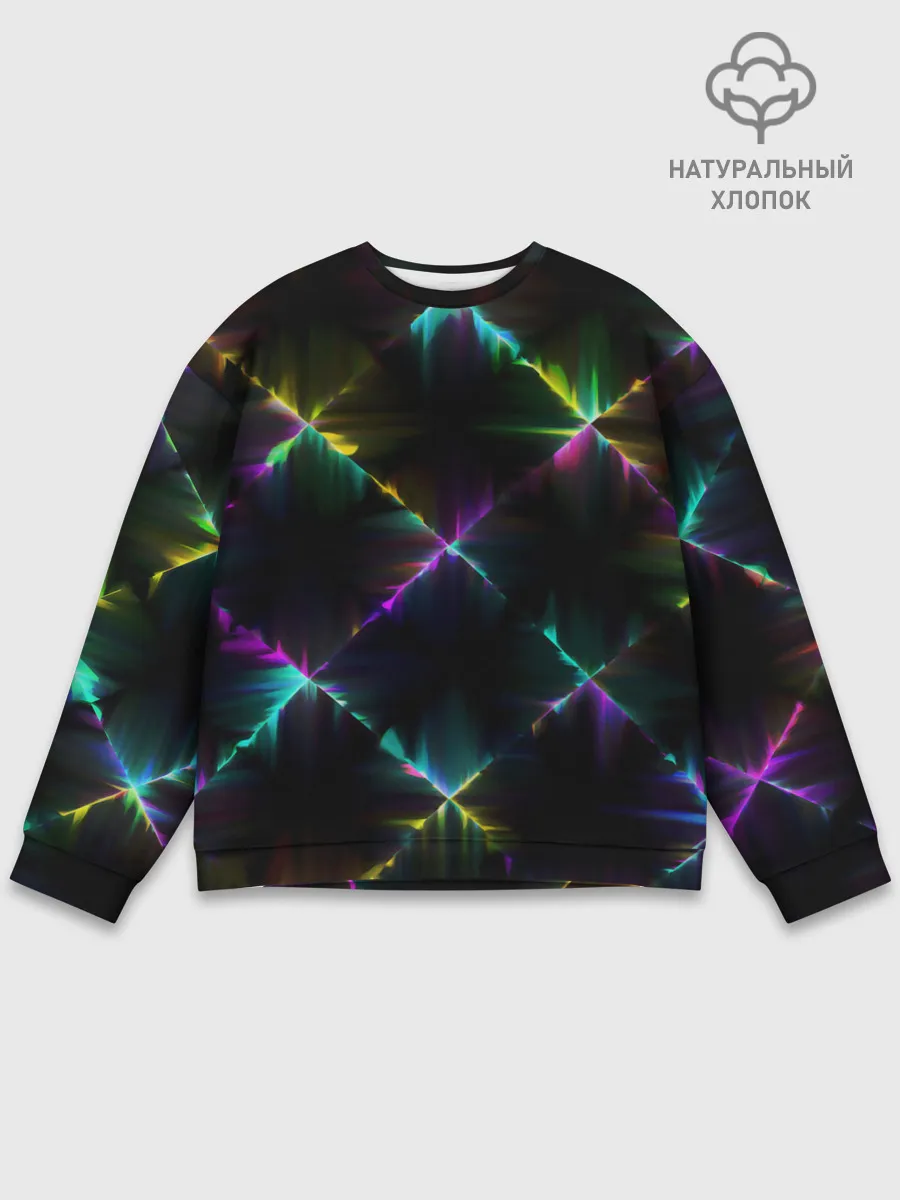 Мужской свитшот базовый / НЕОНОВАЯ ТЕКСТУРА