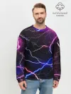 Мужской свитшот базовый / НЕОНОВЫЕ МОЛНИИ