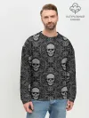 Мужской свитшот базовый / Орнамент Черепа