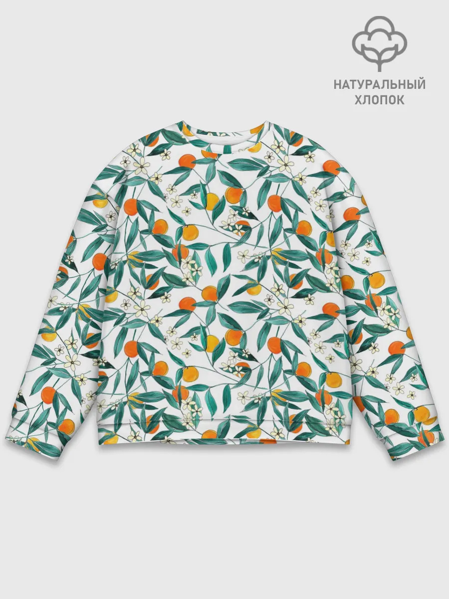 Мужской свитшот базовый / Оранжевое лето