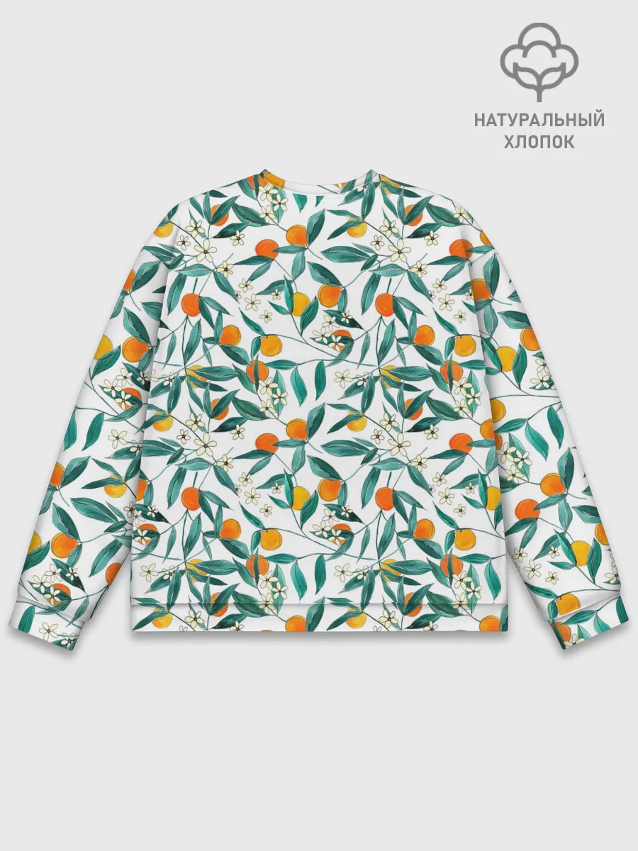 Мужской свитшот базовый / Оранжевое лето