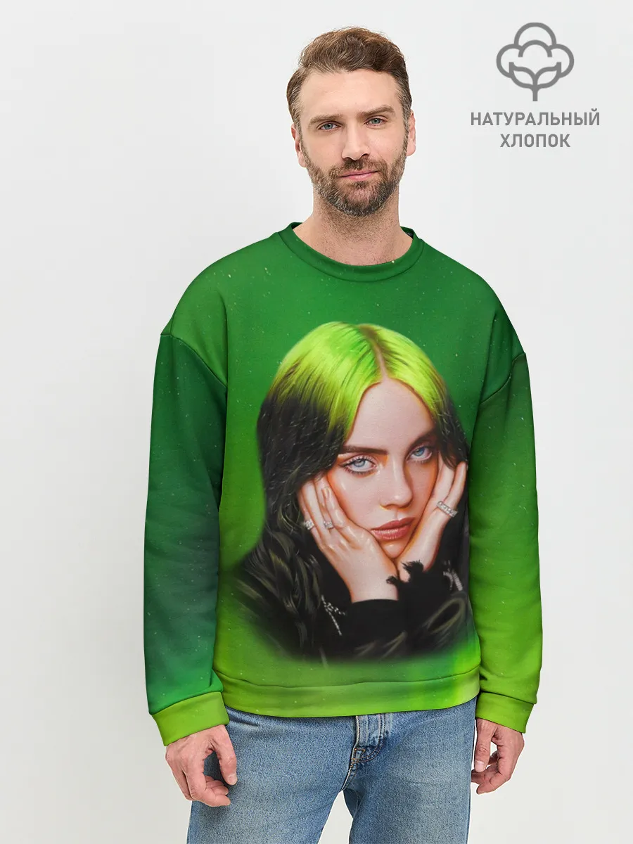 Мужской свитшот базовый / Billie Eilish | Билли Айлиш