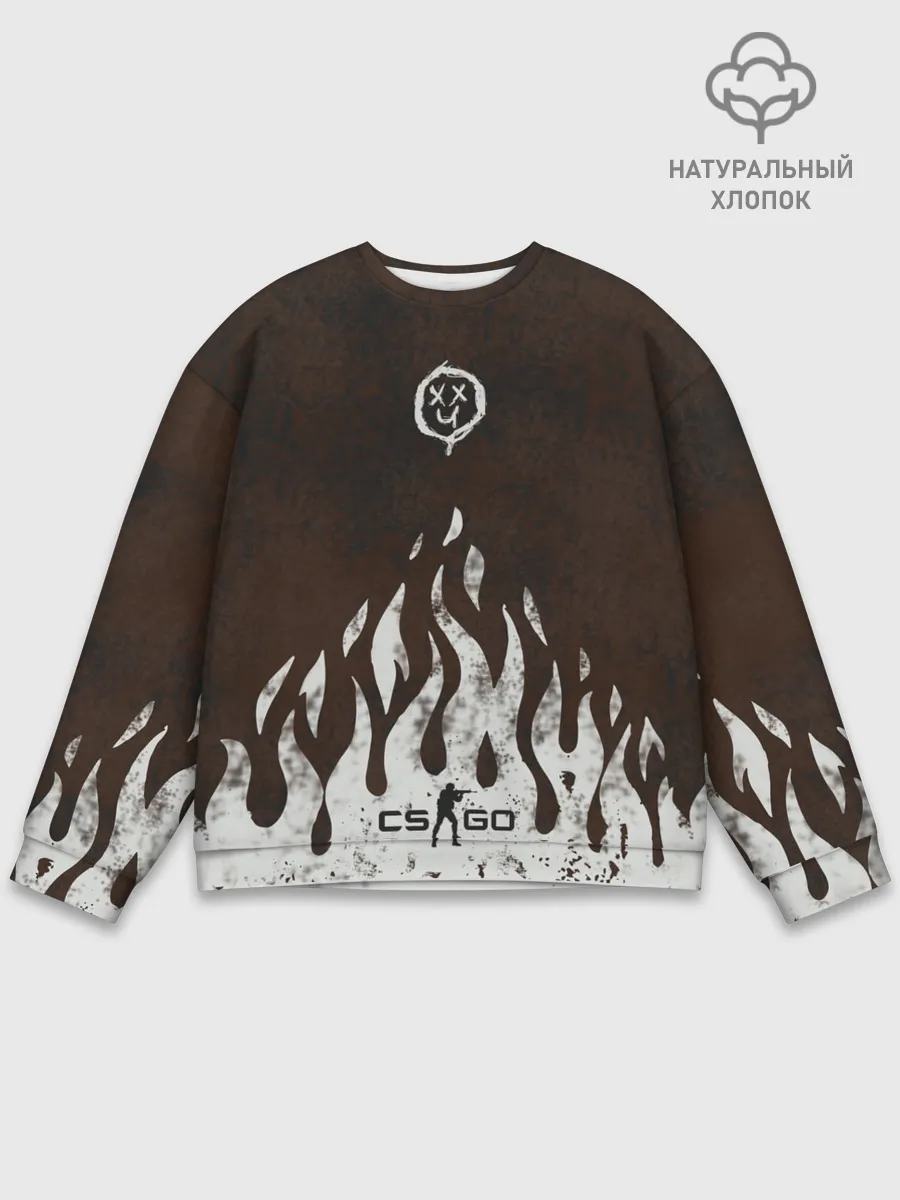 Мужской свитшот базовый / cs:go - Оксидное пламя