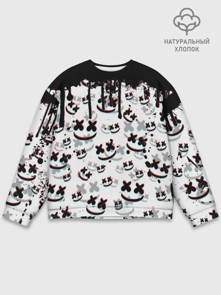 Мужской свитшот базовый / MARSHMELLO GLITCH