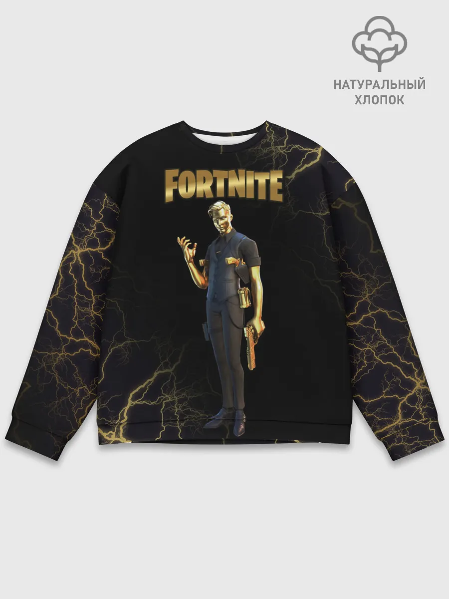 Мужской свитшот базовый / Gold Midas Fortnite 2