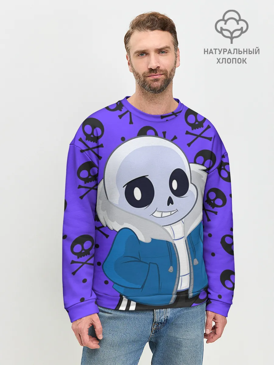 Мужской свитшот базовый / Санс | Undertale