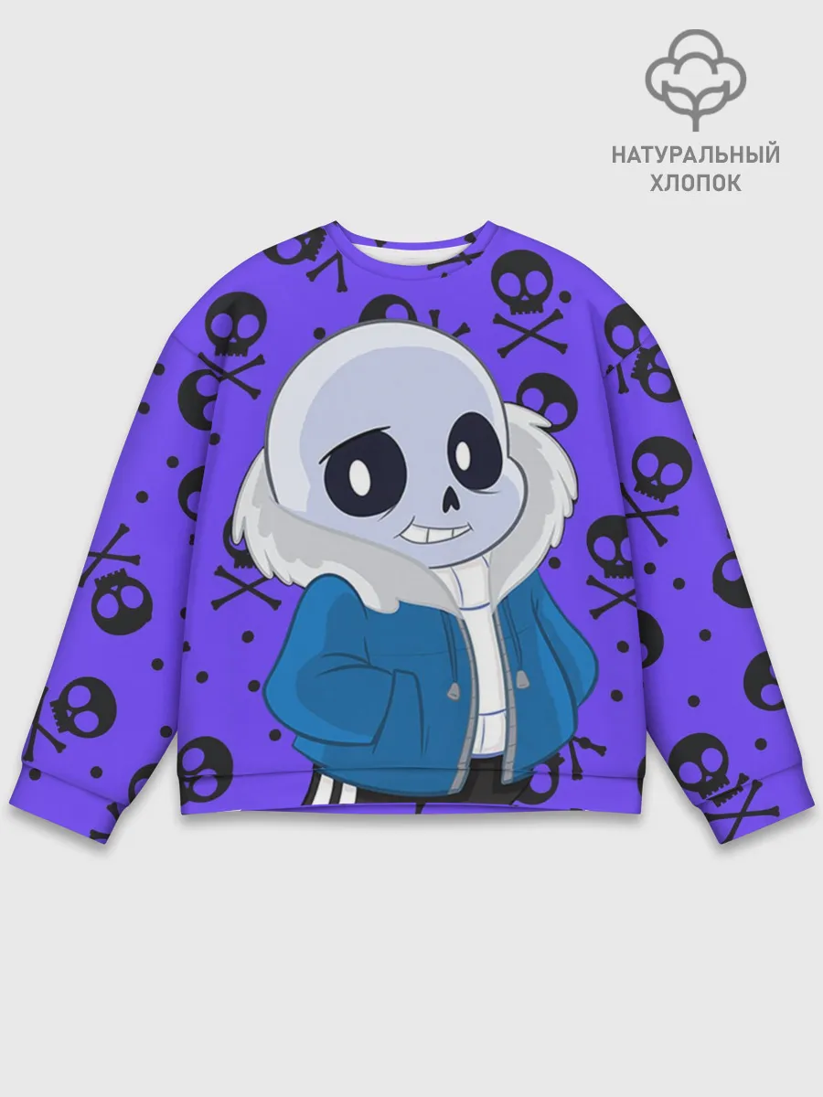 Мужской свитшот базовый / Санс | Undertale