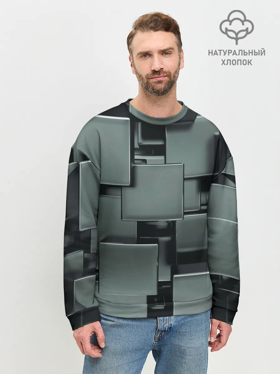 Мужской свитшот базовый / КУБИЗМ