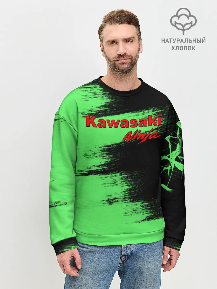 Мужской свитшот базовый / Kawasaki