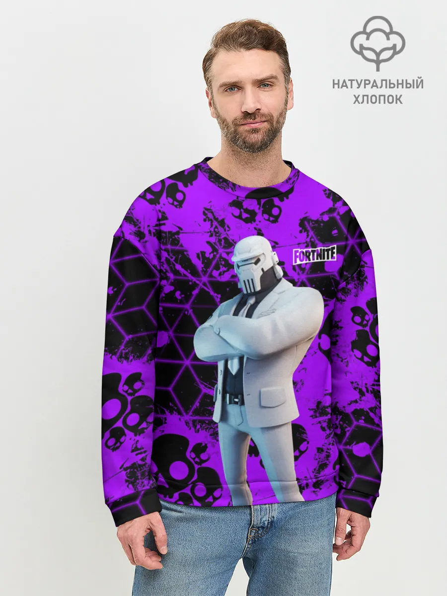 Мужской свитшот базовый / Fortnite | Skull