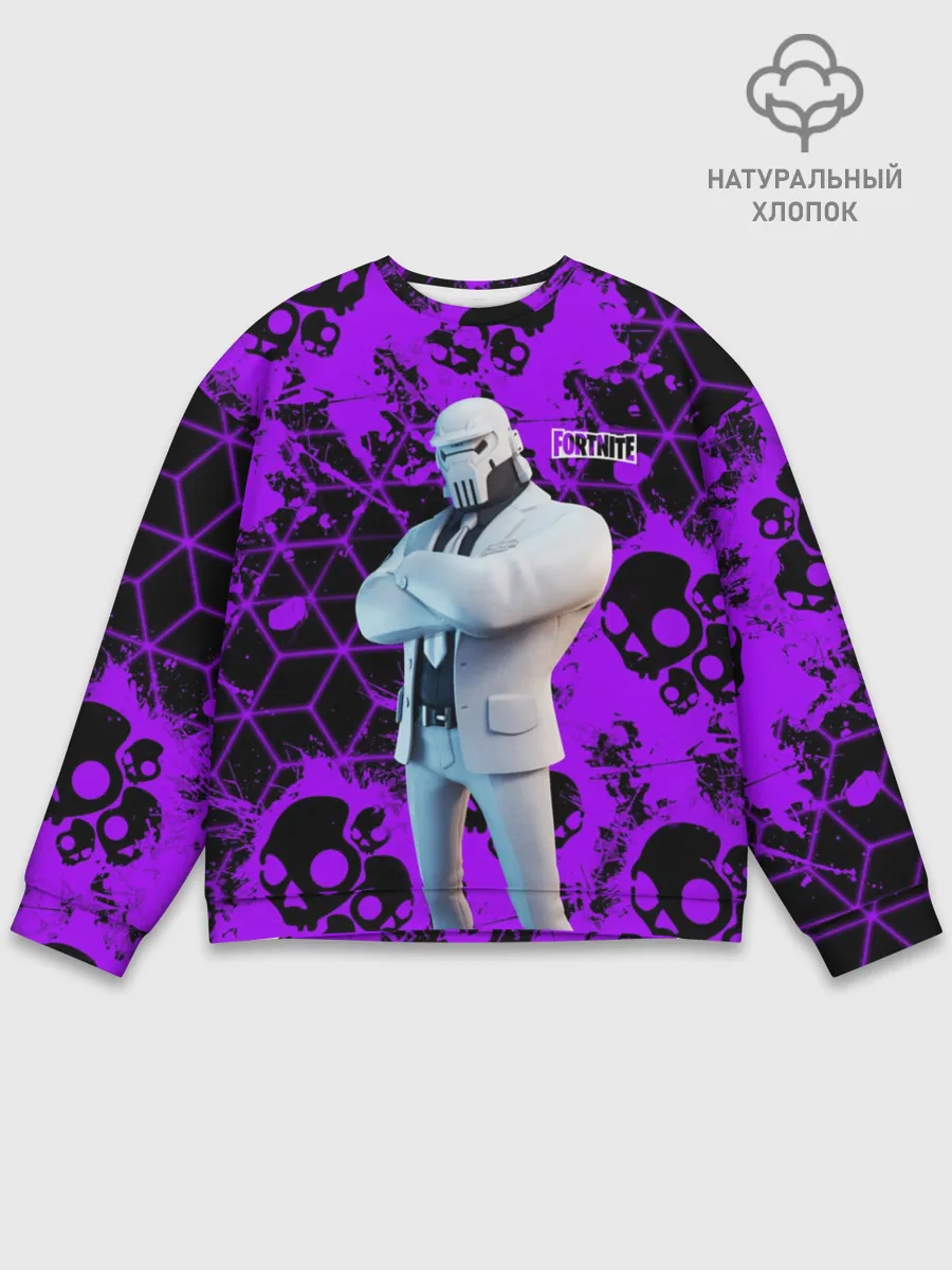 Мужской свитшот базовый / Fortnite | Skull
