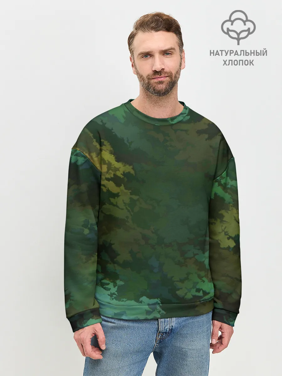 Мужской свитшот базовый / Армейский Камуфляж | Ранний