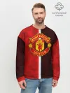 Мужской свитшот базовый / Манчестер Юнайтед 3D