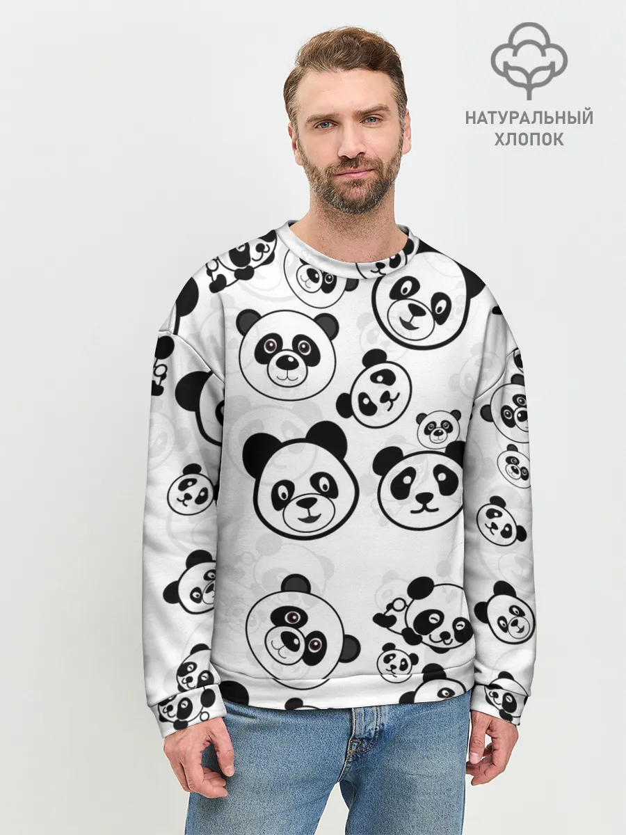 Мужской свитшот базовый / Панды