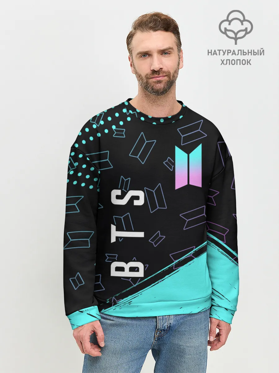 Мужской свитшот базовый / BTS / БТС