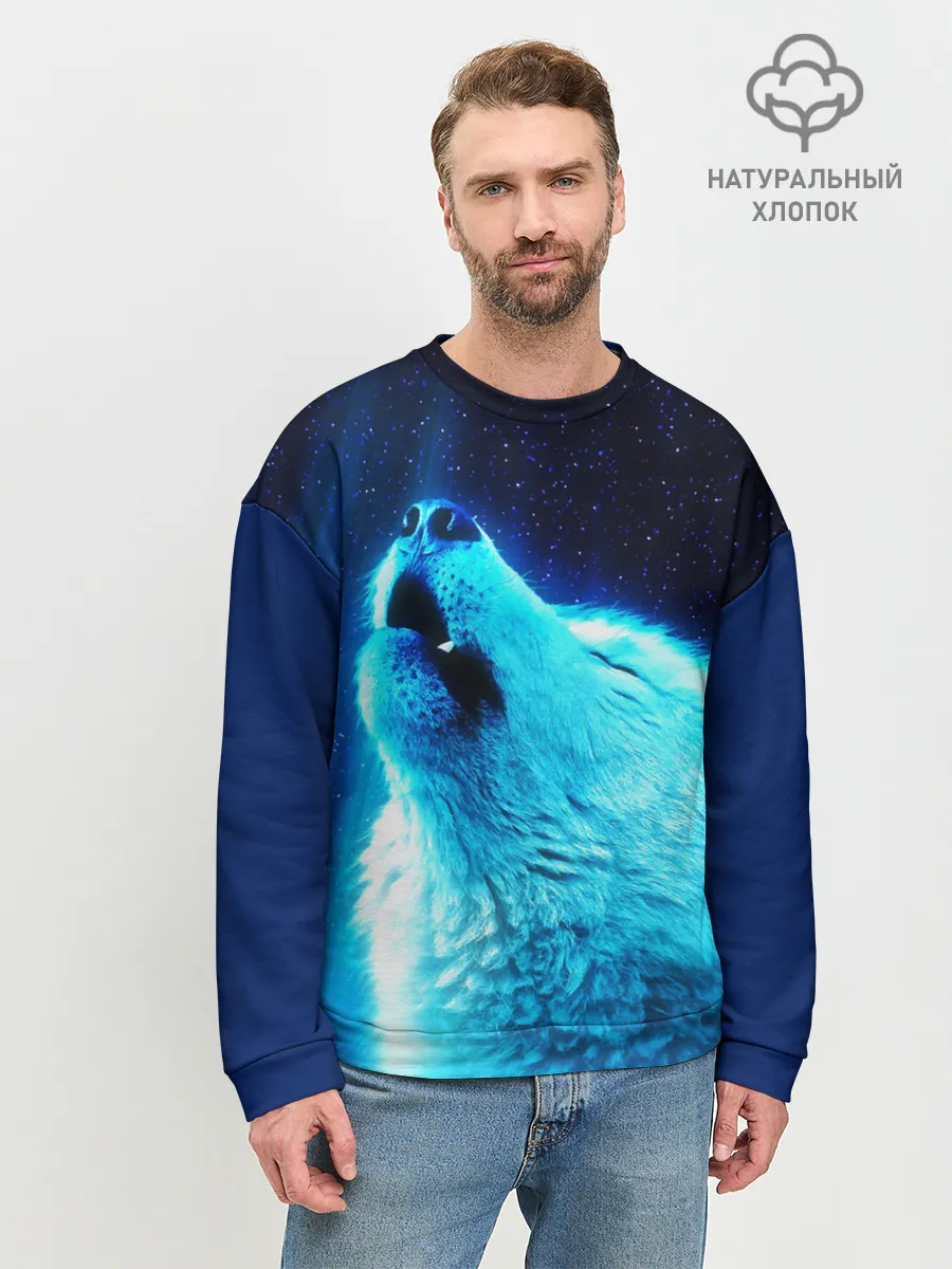Мужской свитшот базовый / ВОЛЧИЙ ВОЙ