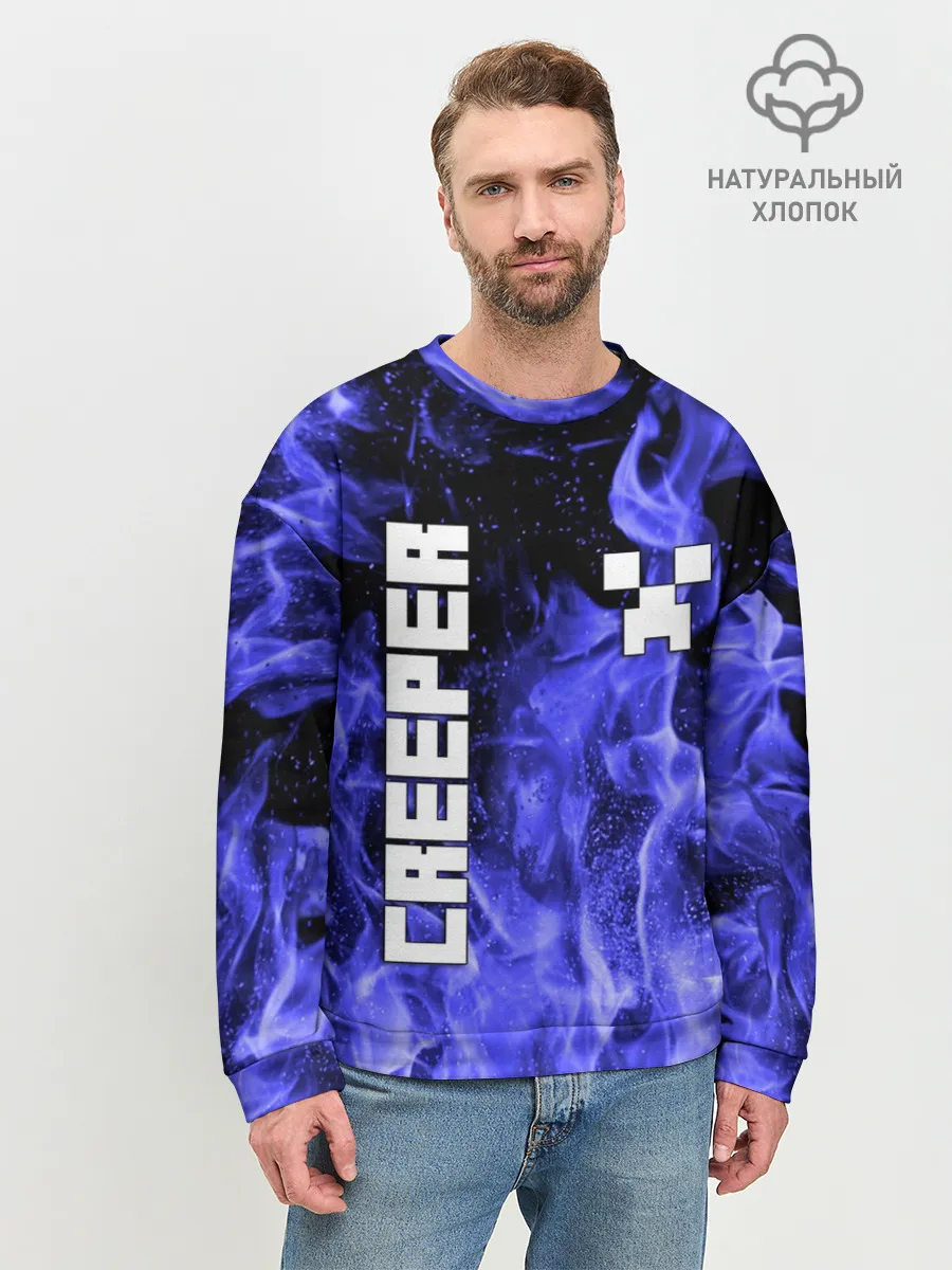 Мужской свитшот базовый / MINECRAFT CREEPER