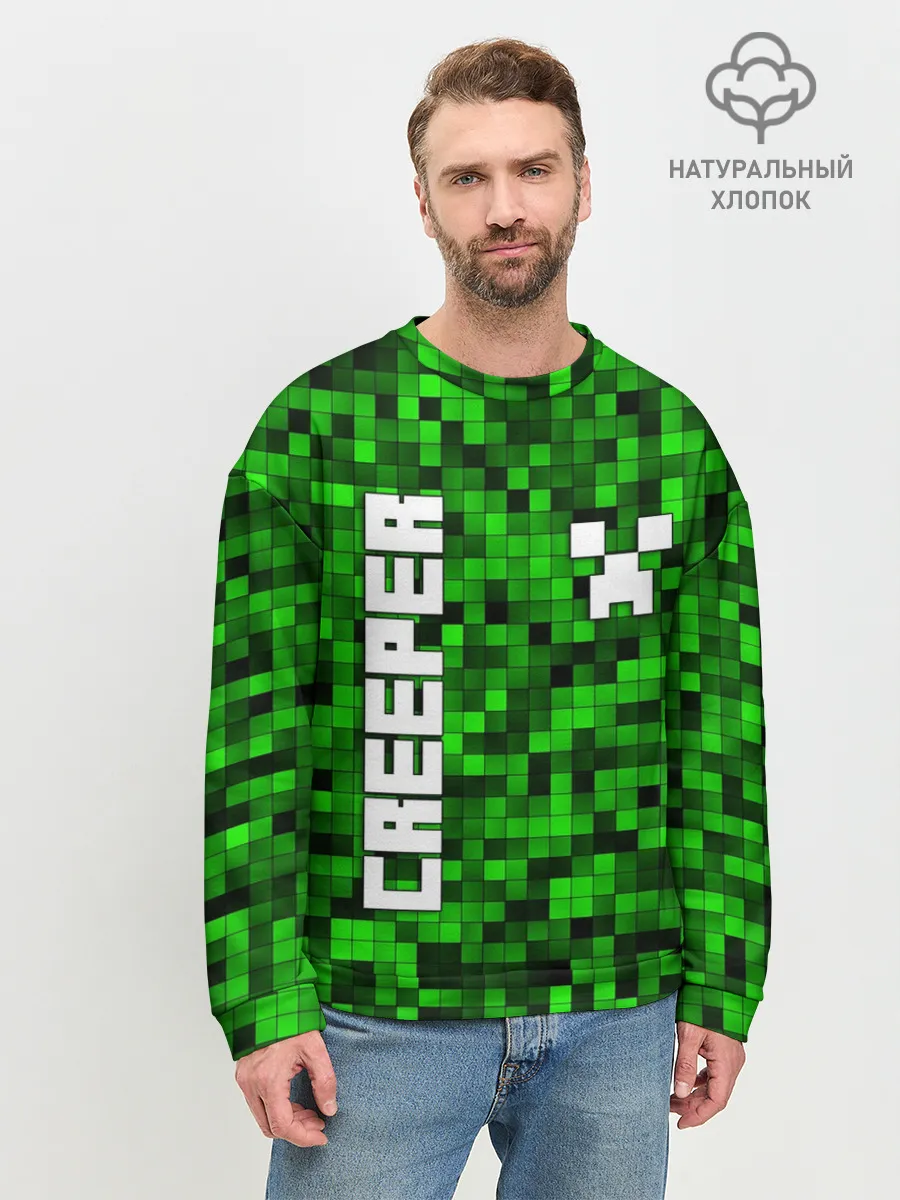 Мужской свитшот базовый / MINECRAFT CREEPER