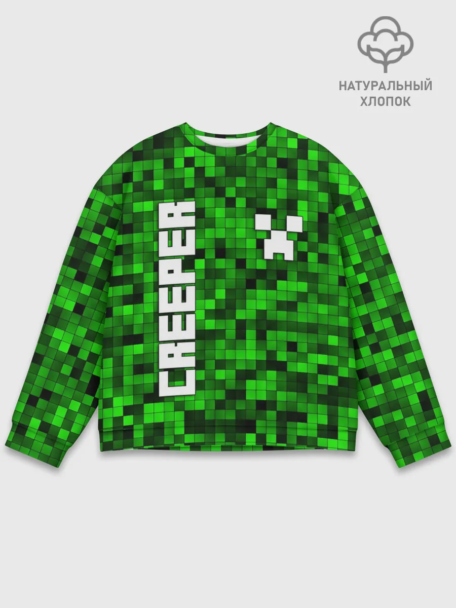 Мужской свитшот базовый / MINECRAFT CREEPER