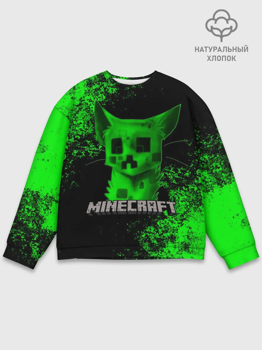 Мужской свитшот базовый / MINECRAFT CAT