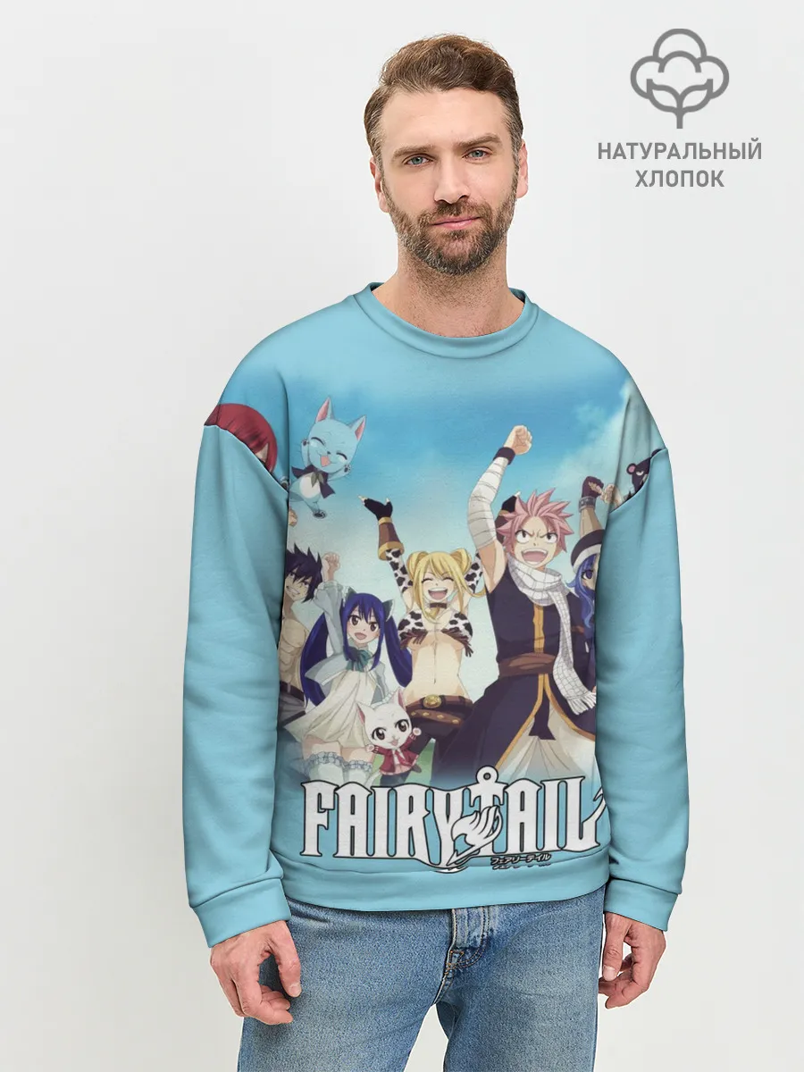 Мужской свитшот базовый / Fairy Tail Heroes