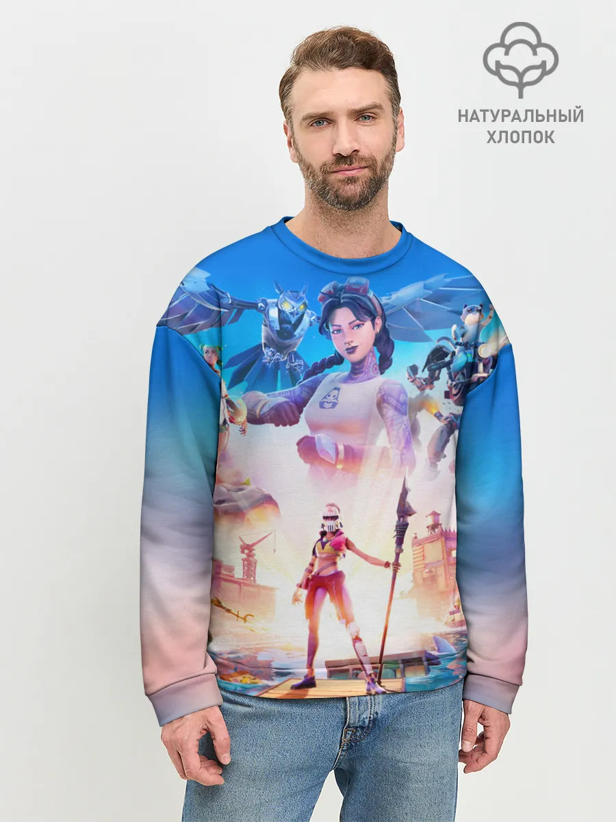 Мужской свитшот базовый / ФОРТНАЙТ 3 СЕЗОН