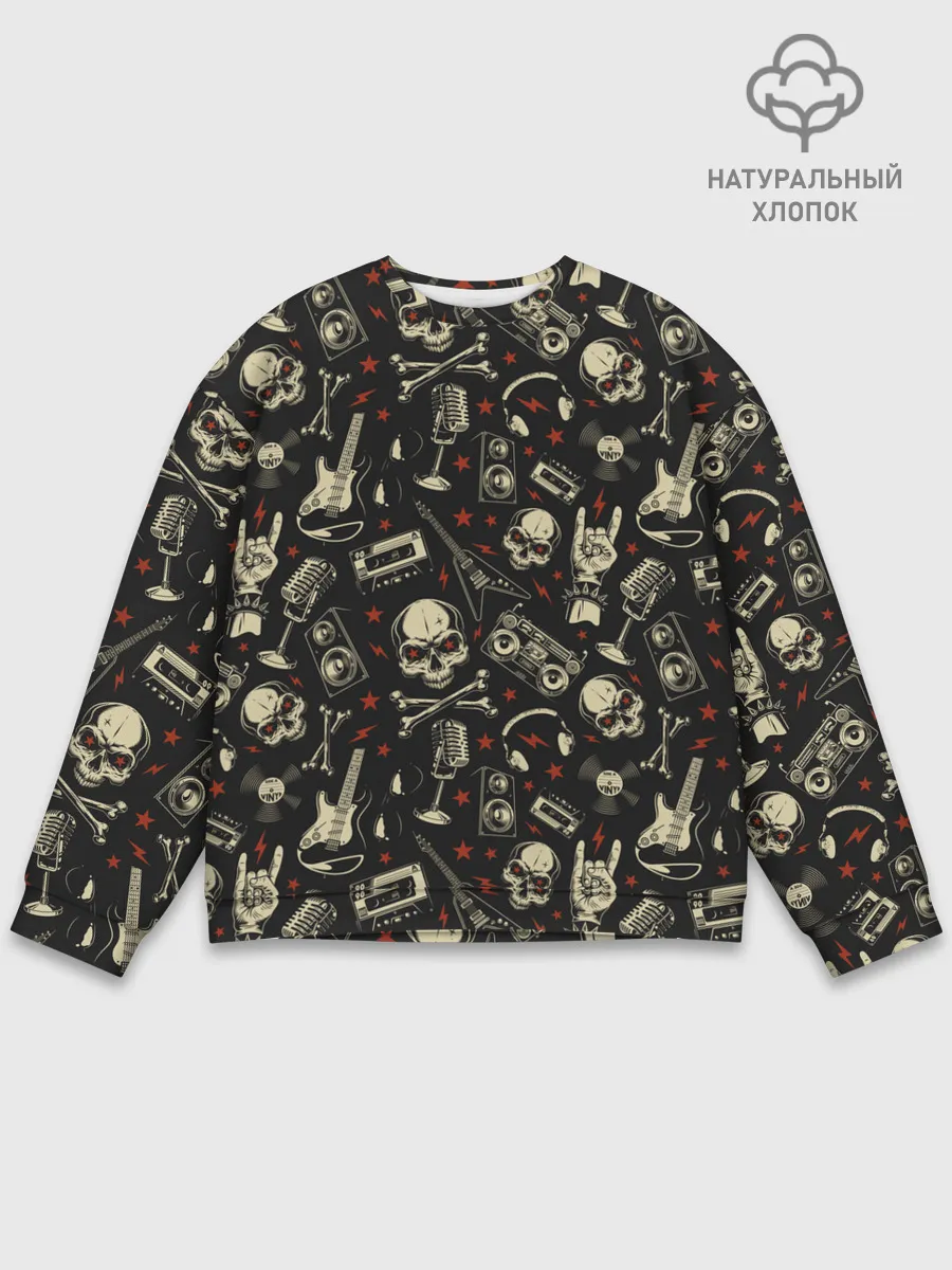 Мужской свитшот базовый / Heavy Metal