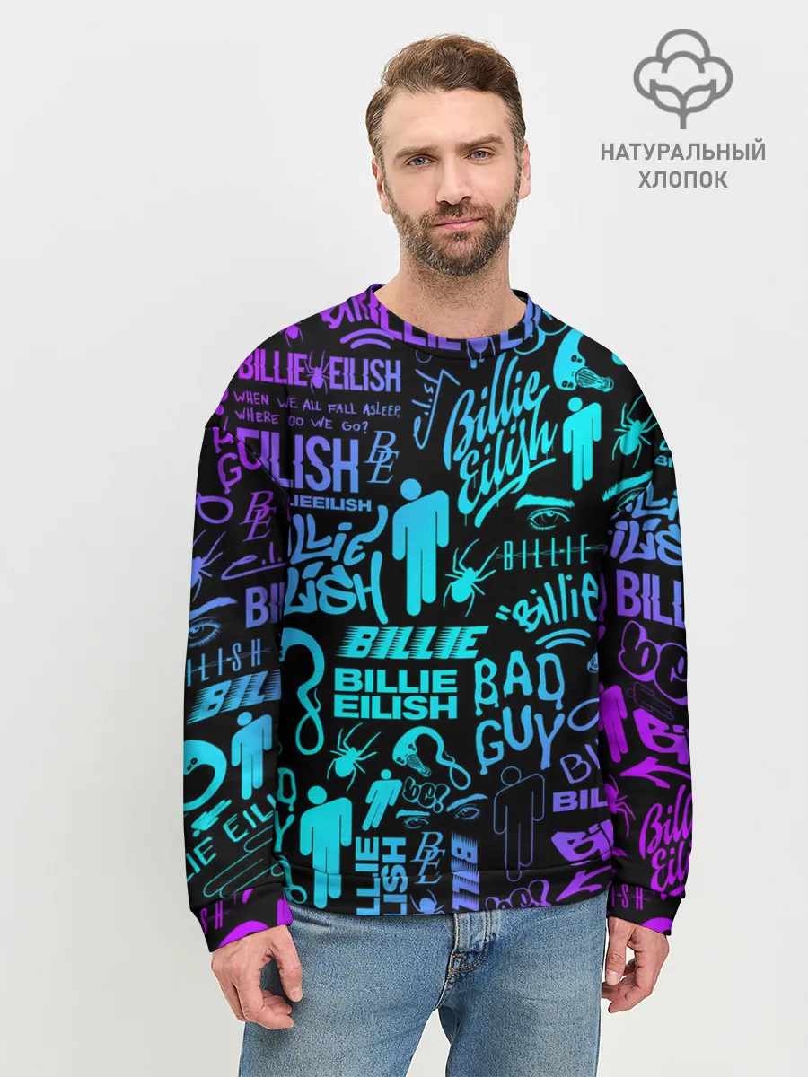 Мужской свитшот базовый / BILLIE EILISH | БИЛЛИ АЙЛИШ