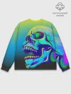 Мужской свитшот базовый / Neon skull