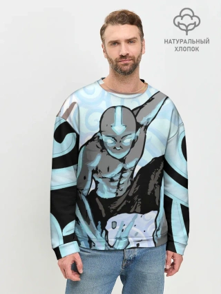 Мужской свитшот базовый / Аватар Легенда об Аанге