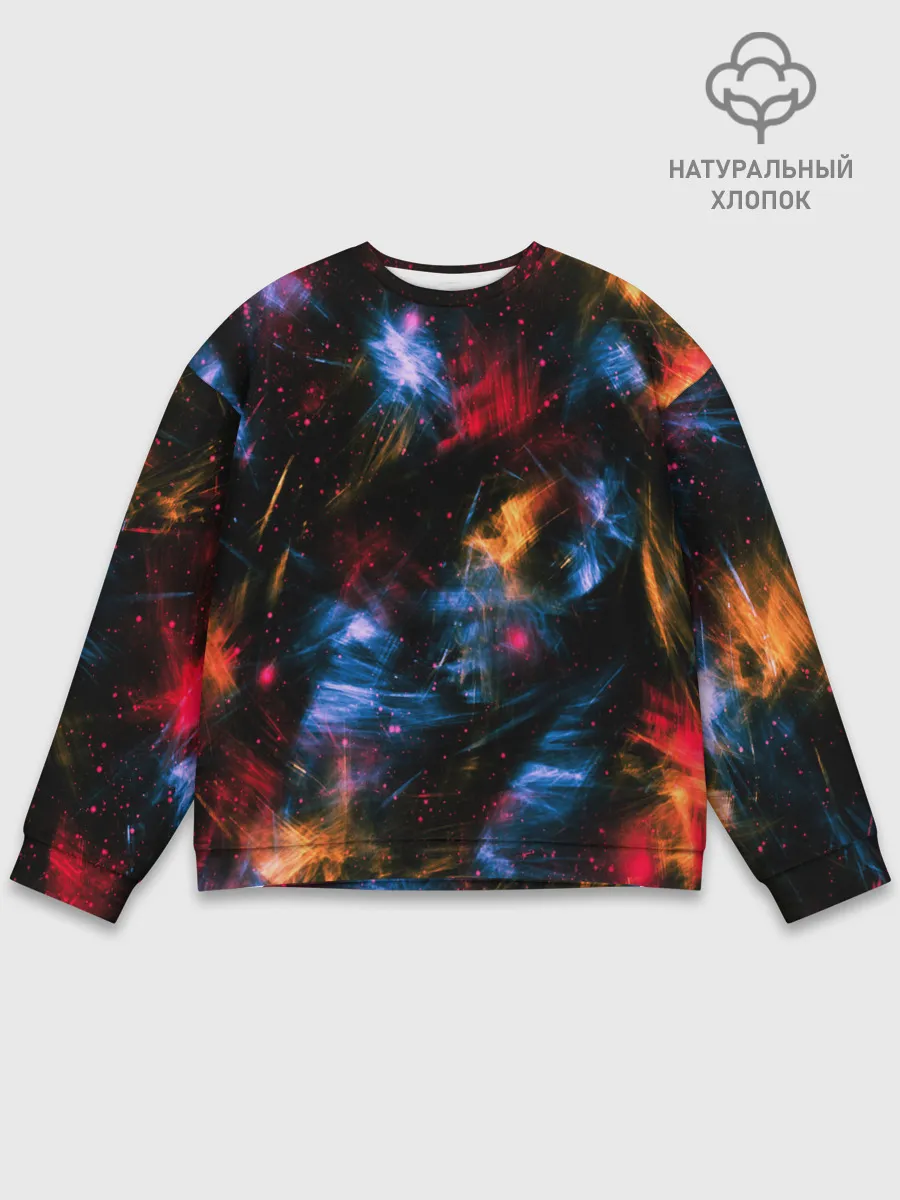 Мужской свитшот базовый / КОСМИЧЕСКИЕ ВОЛНЫ