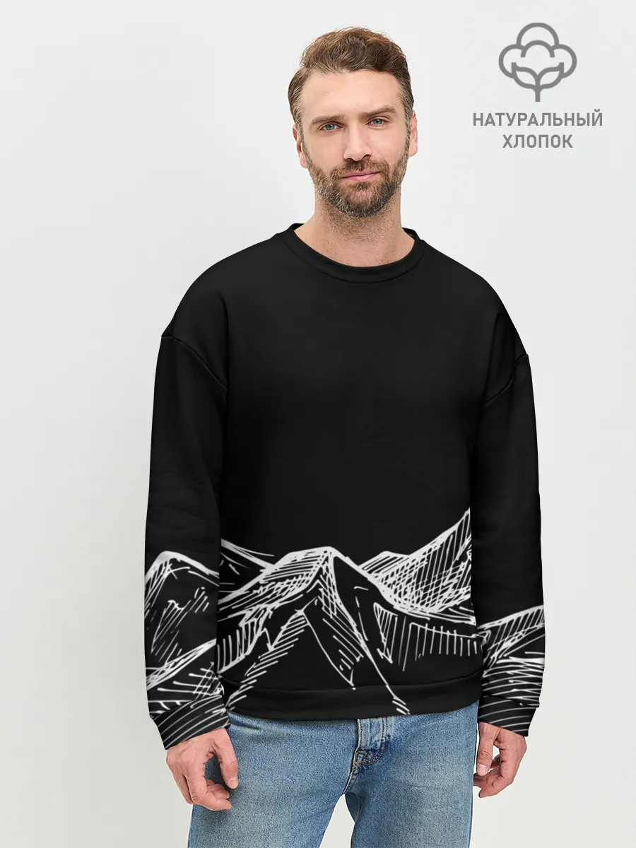 Мужской свитшот базовый / Горы