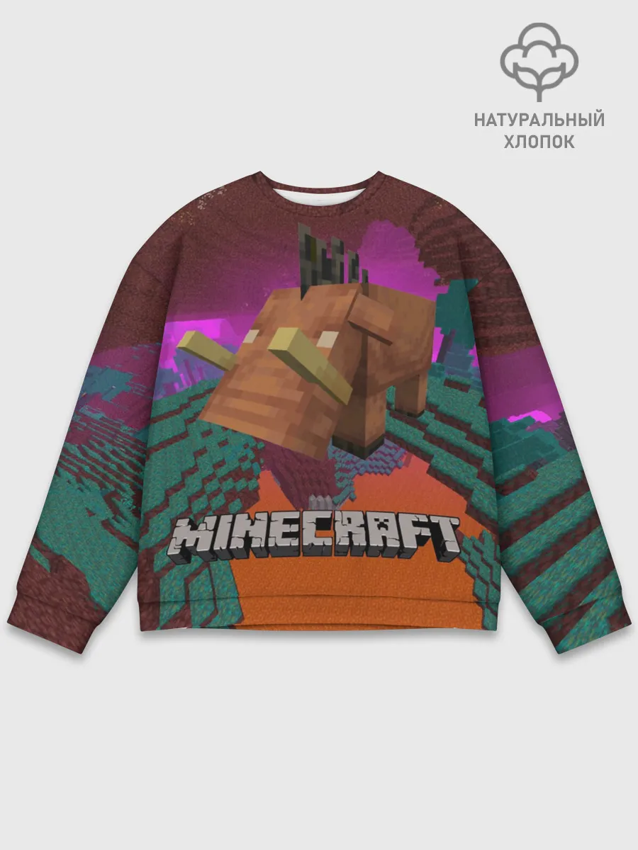 Мужской свитшот базовый / Майнкрафт | Minecraft Hoglin