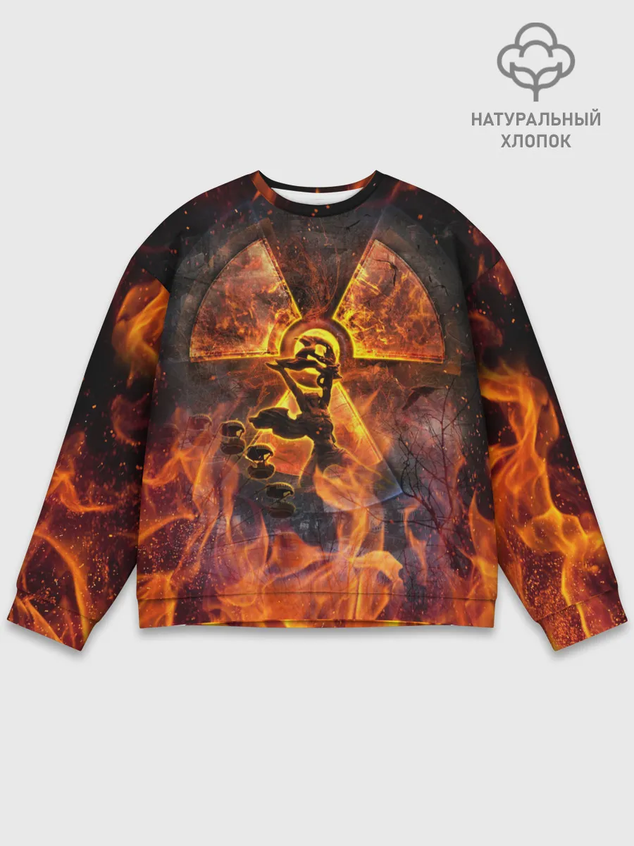 Мужской свитшот базовый / S.T.A.L.K.E.R. 2 КОЛЕСО ОБОЗРЕНИЯ,ПРИПЯТЬ