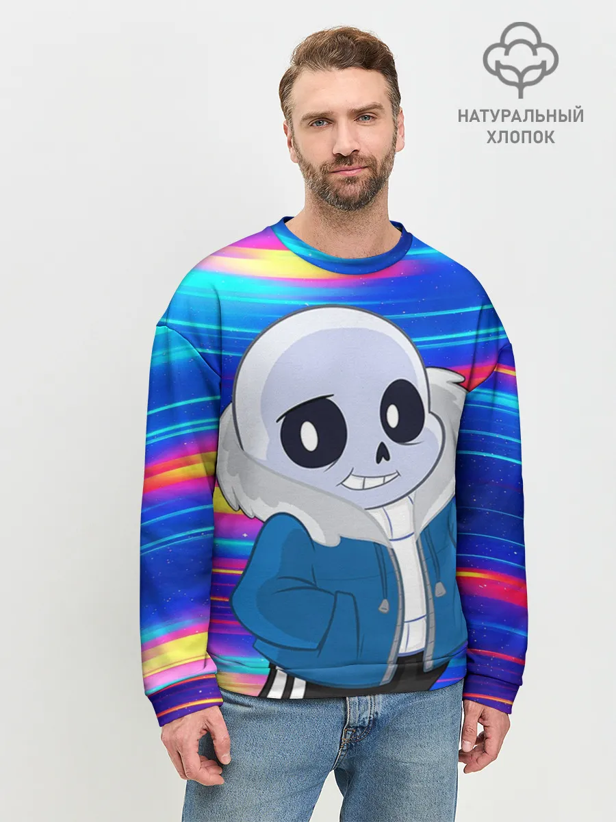 Мужской свитшот базовый / Sans undertale | Санс