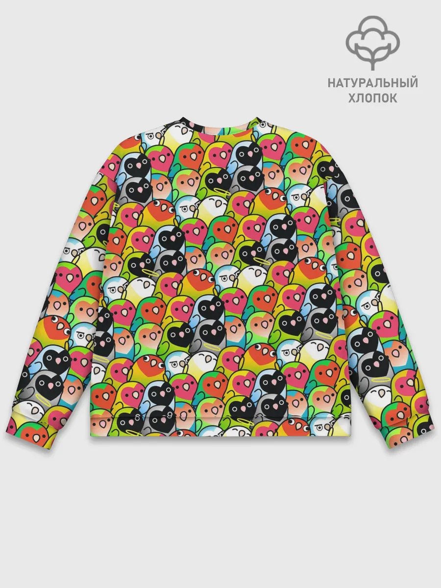 Мужской свитшот базовый / Папуги