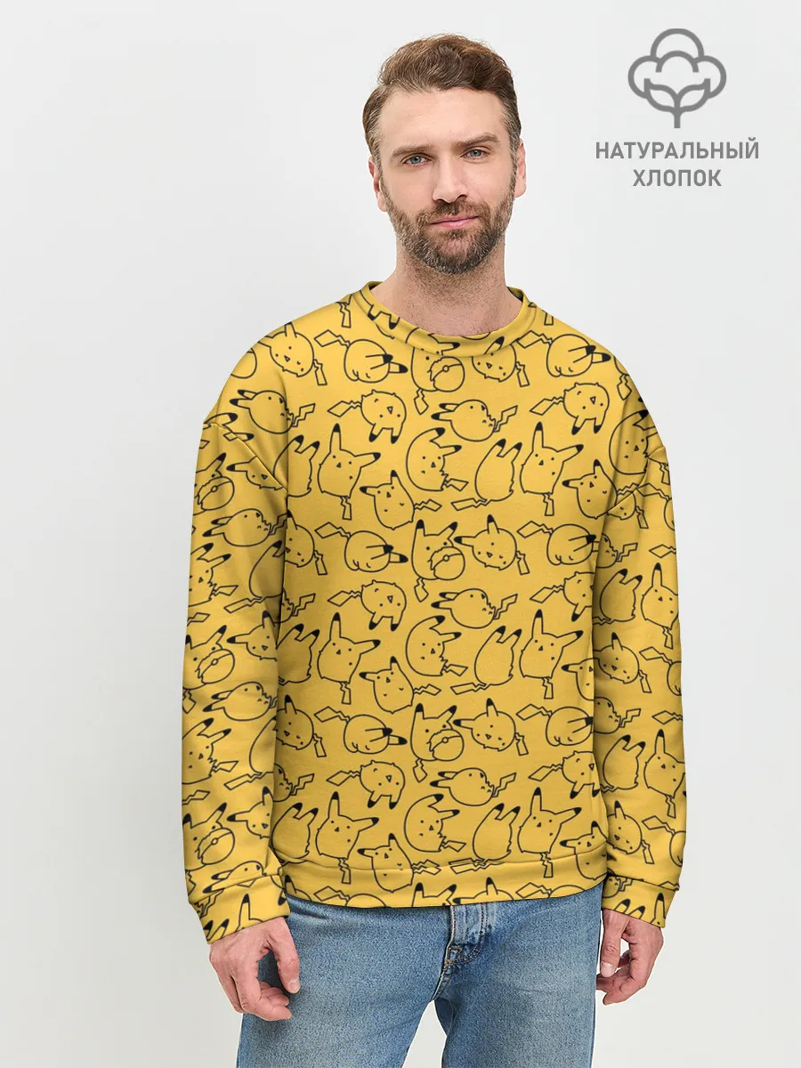 Мужской свитшот базовый / Покемон Пикачу