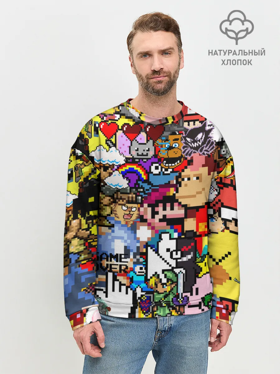 Мужской свитшот базовый / Pixel