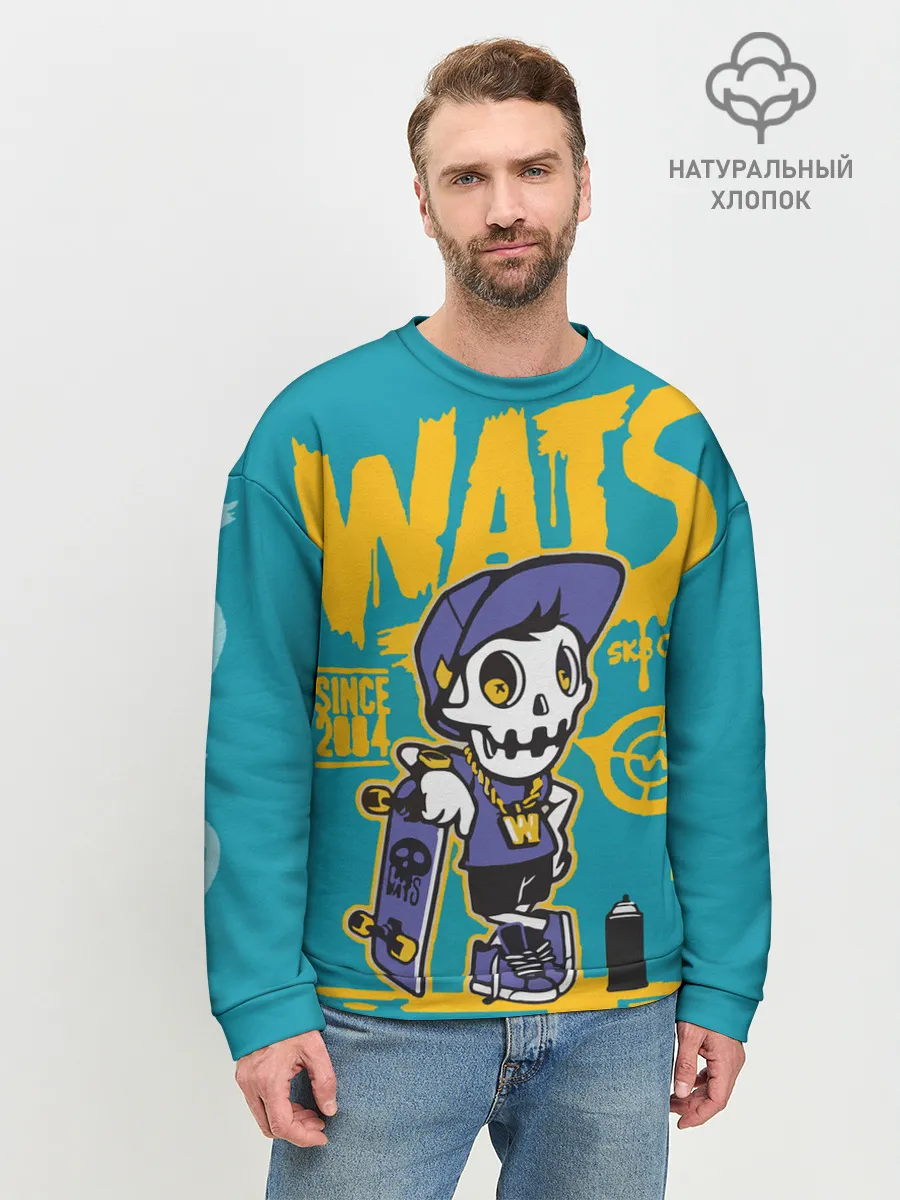 Мужской свитшот базовый / Граффити Wats