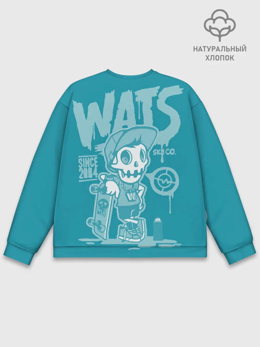 Мужской свитшот базовый / Граффити Wats
