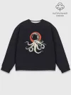 Мужской свитшот базовый / Космический осьминог | Space Octopus