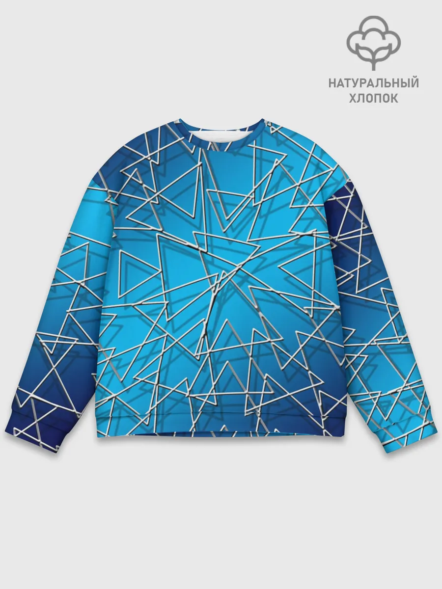 Мужской свитшот базовый / Треугольники