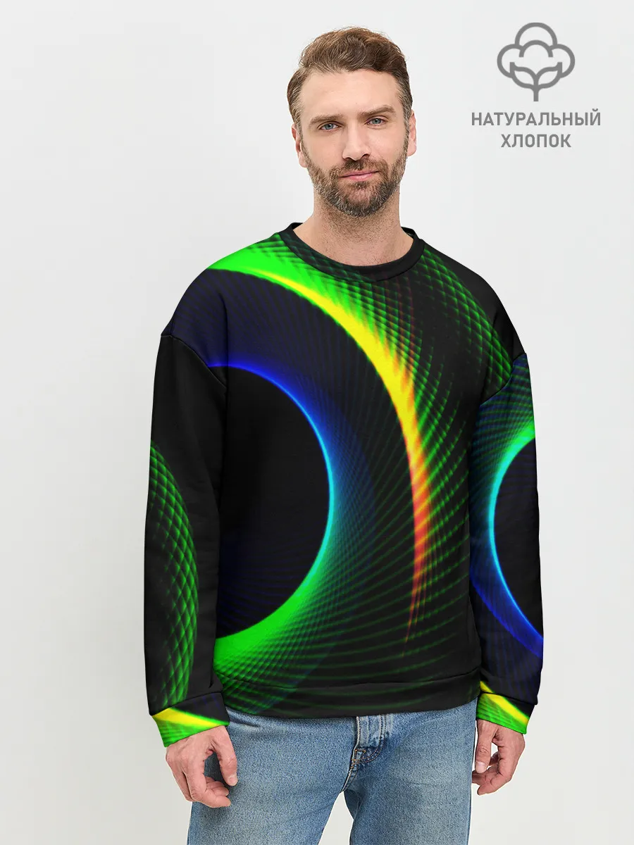 Мужской свитшот базовый / ABSTRACT GEOMETRY