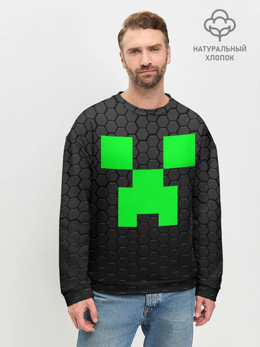 Мужской свитшот базовый / MINECRAFT CREEPER | КРИПЕР МАЙНКРАФТ