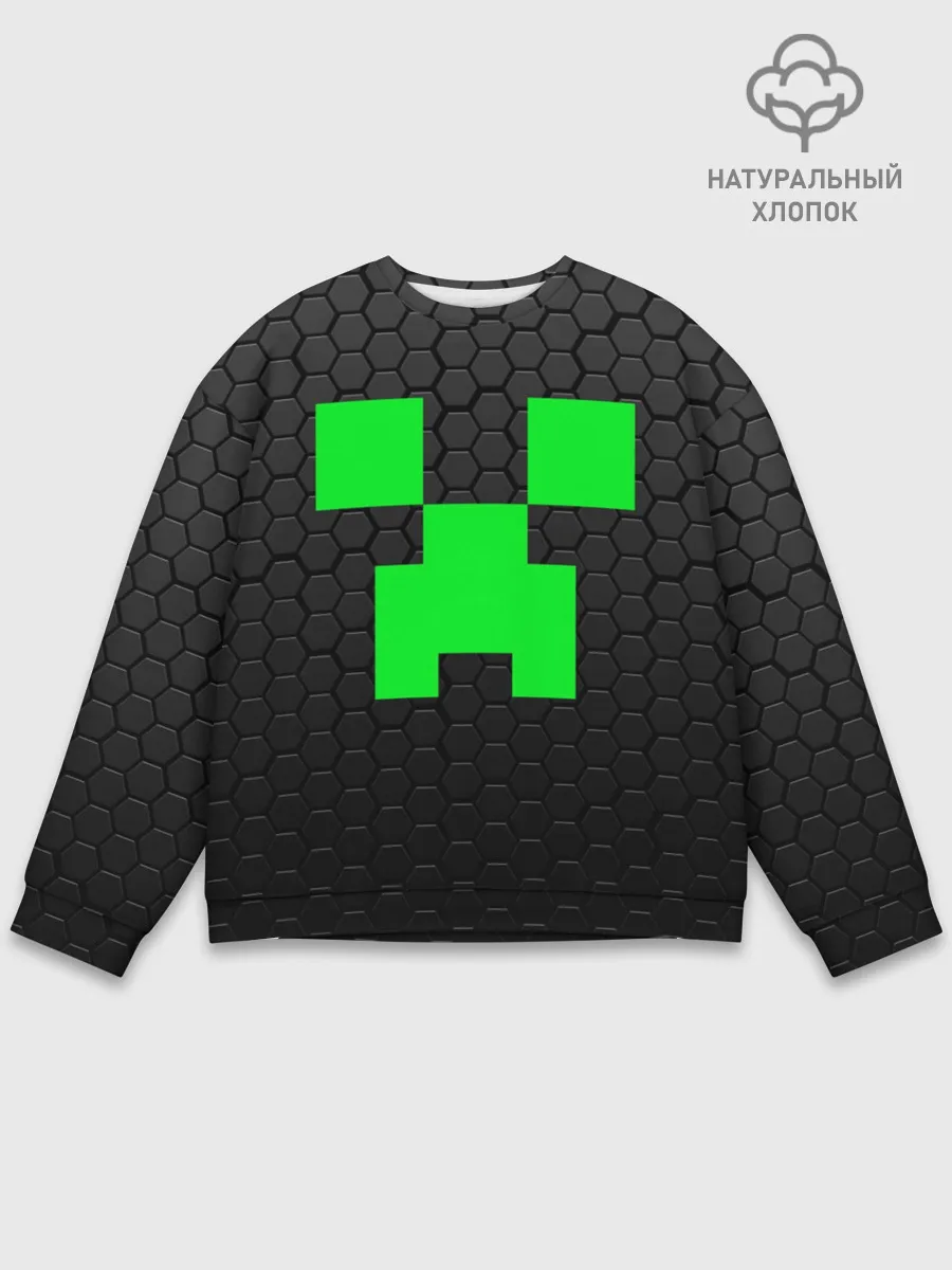 Мужской свитшот базовый / MINECRAFT CREEPER | КРИПЕР МАЙНКРАФТ